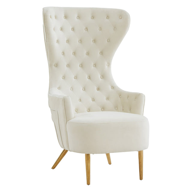 Tov Furniture Jezebel Velvet Wingback Chair