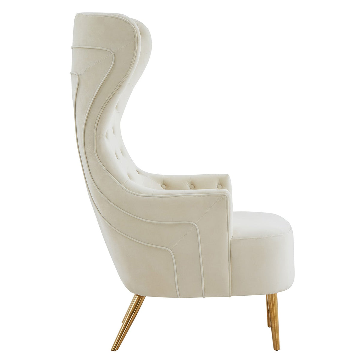 Tov Furniture Jezebel Velvet Wingback Chair