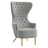 Tov Furniture Jezebel Velvet Wingback Chair