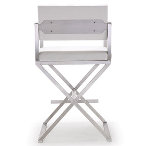 Tov Furniture Director Stainless Steel Counter Stool