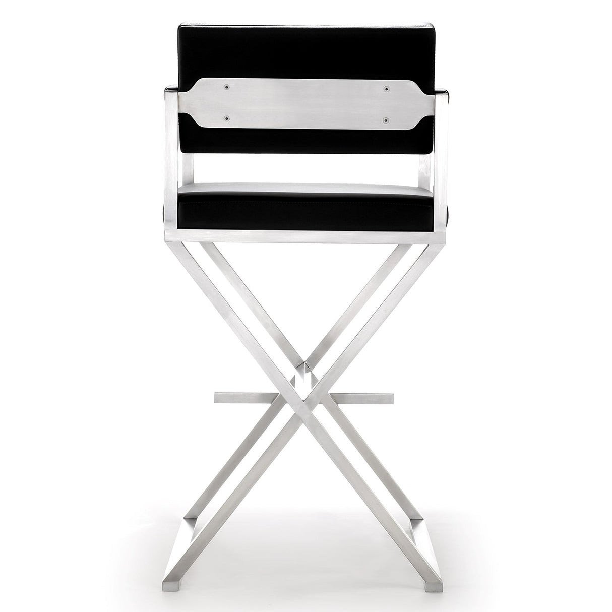 Director Stainless Steel Bar Stool | TOV | Home Elegance USA