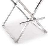 Director Stainless Steel Bar Stool | TOV | Home Elegance USA