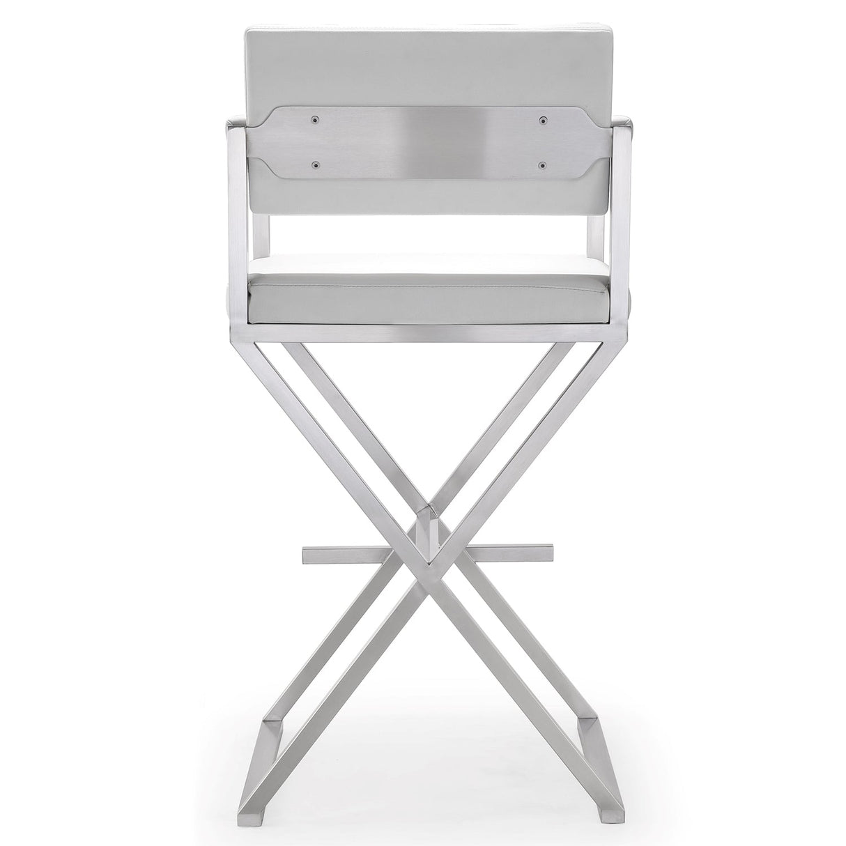 Director Stainless Steel Bar Stool | TOV | Home Elegance USA