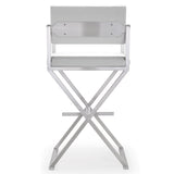 Director Stainless Steel Bar Stool | TOV | Home Elegance USA