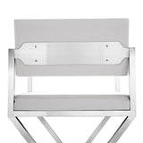 Director Stainless Steel Bar Stool | TOV | Home Elegance USA