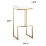 Tov Furniture Ferra Gold Barstool Set Of 2