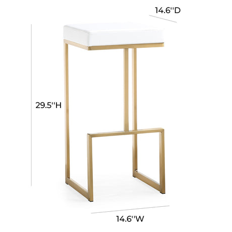 Tov Furniture Ferra Gold Barstool Set Of 2