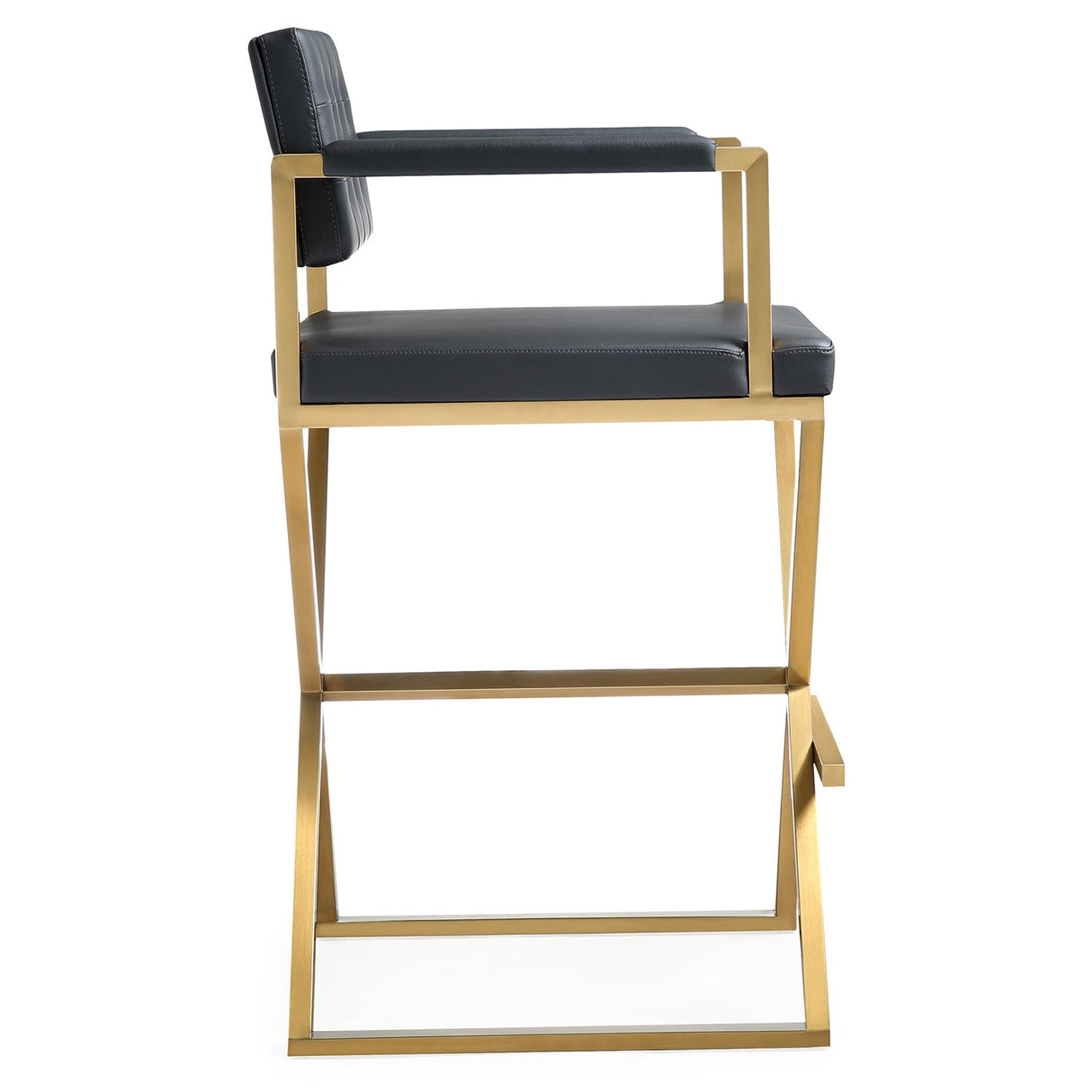 Director Gold Bar Stool | TOV | Home Elegance USA