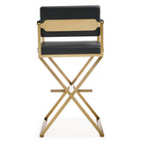 Director Gold Bar Stool | TOV | Home Elegance USA