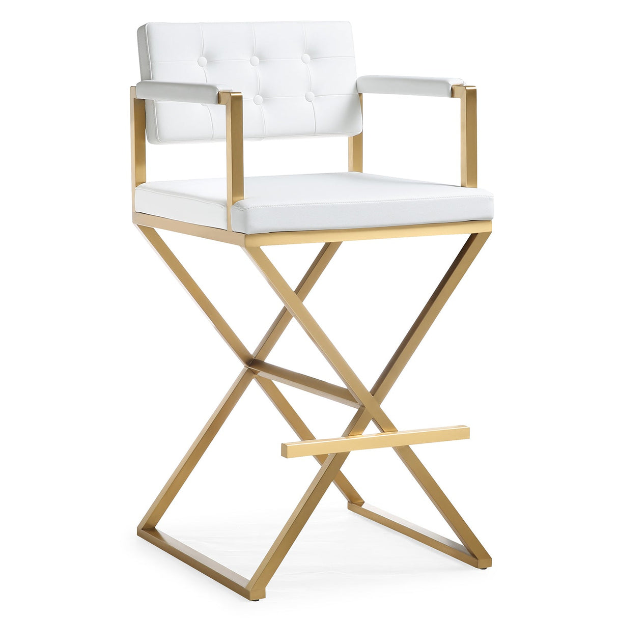 Director Gold Bar Stool | TOV | Home Elegance USA