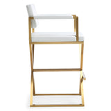 Director Gold Bar Stool | TOV | Home Elegance USA