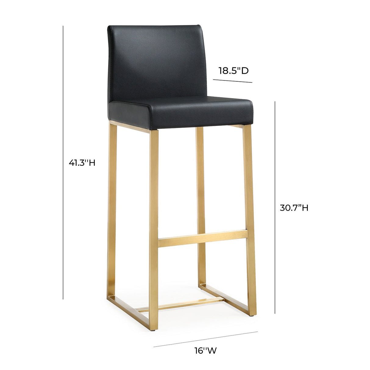 Denmark Bar Stool Set Of 2 | TOV | Home Elegance USA