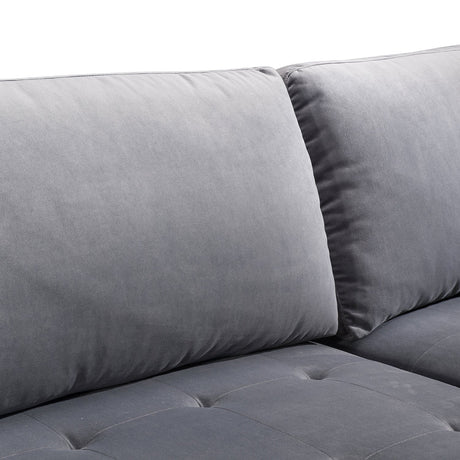 Tov Furniture Como Velvet Right Arm Sectional Sofa