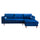 Tov Furniture Como Velvet Right Arm Sectional Sofa