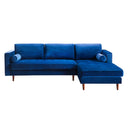 Como Velvet Right Arm Sectional Sofa | TOV
