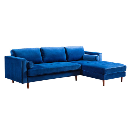 Tov Furniture Como Velvet Right Arm Sectional Sofa