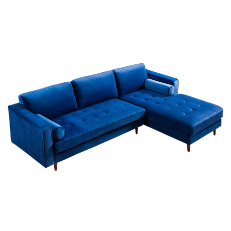 Tov Furniture Como Velvet Right Arm Sectional Sofa