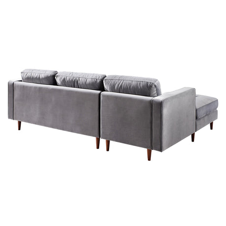 Como Velvet Left Arm Sectional Sofa | TOV