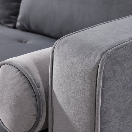 Como Velvet Left Arm Sectional Sofa | TOV