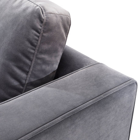 Como Velvet Left Arm Sectional Sofa | TOV