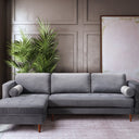 Como Velvet Left Arm Sectional Sofa | TOV