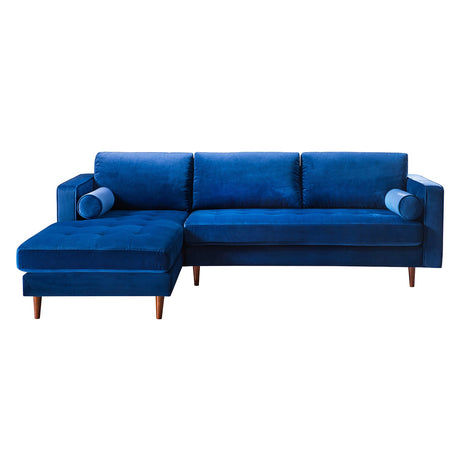 Como Velvet Left Arm Sectional Sofa | TOV