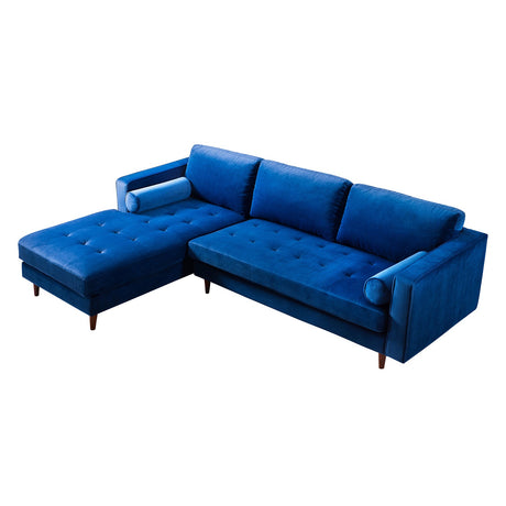 Como Velvet Left Arm Sectional Sofa | TOV