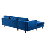 Tov Furniture Como Velvet Left Arm Sectional Sofa