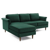 Tov Furniture Porter Velvet Left Arm Sectional Sofa