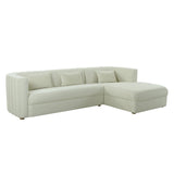 Callie Velvet Right Arm Sectional Sofa | TOV | Home Elegance USA