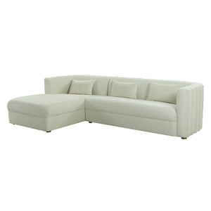 Tov Furniture Callie Velvet Left Arm Sectional Sofa