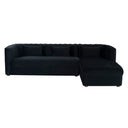 Callie Velvet Right Arm Sectional Sofa | TOV