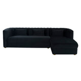 Callie Velvet Right Arm Sectional Sofa | TOV | Home Elegance USA