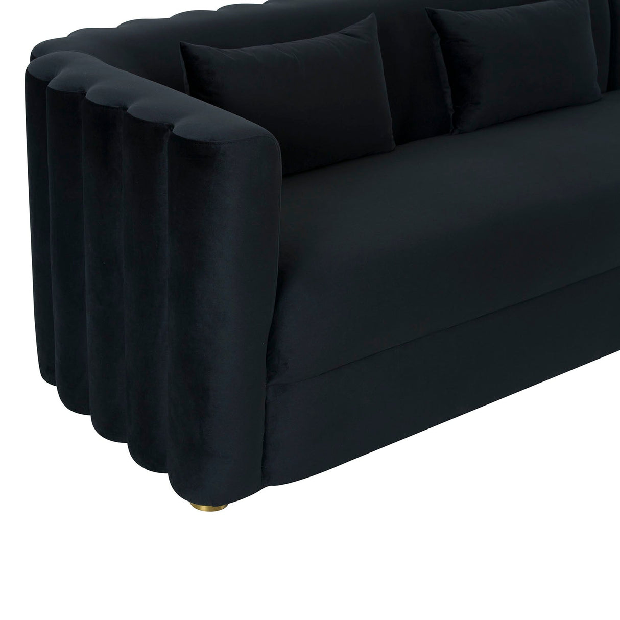 Callie Velvet Right Arm Sectional Sofa | TOV | Home Elegance USA