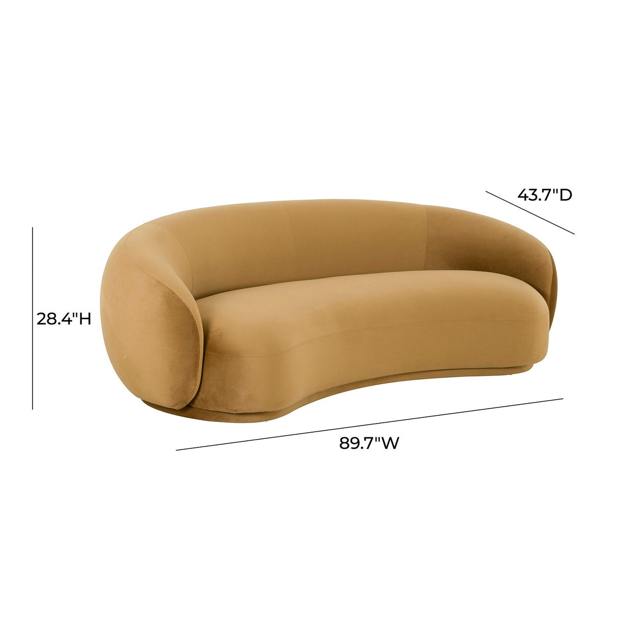 Tov Furniture Kendall Velvet Sofa