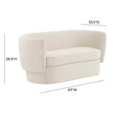 Tov Furniture Isabella Velvet Loveseat