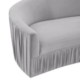 Tov Furniture Valerie Pleated Velvet Sofa