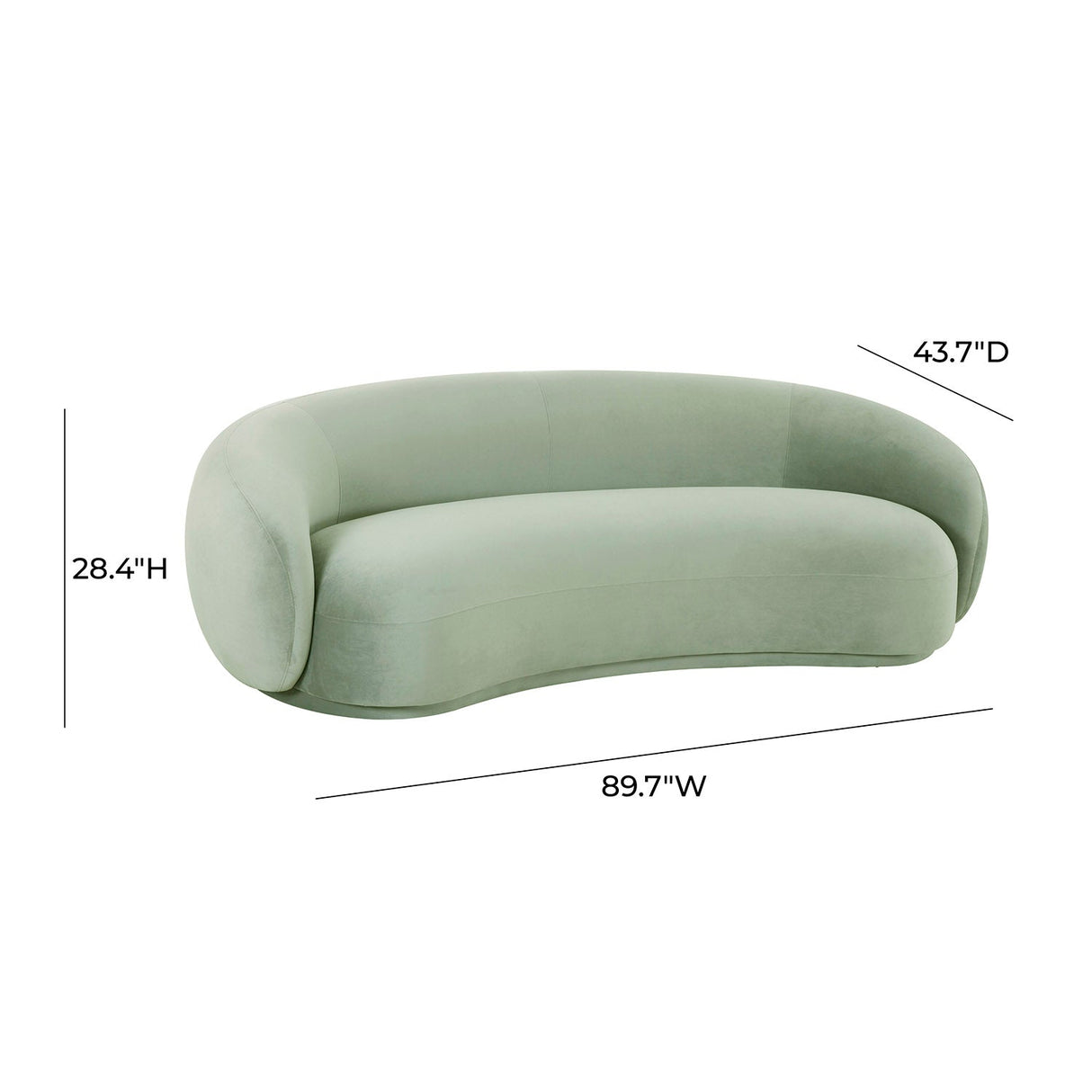 Tov Furniture Kendall Velvet Sofa