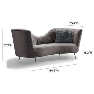 Tov Furniture Eva Velvet Sofa