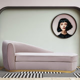 Tov Furniture Adele Velvet Chaise