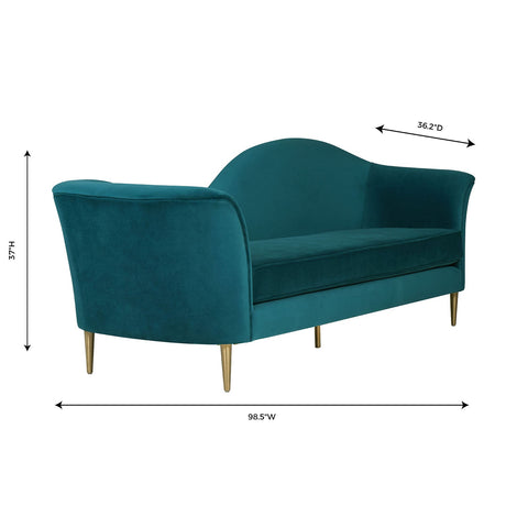 Tov Furniture Plato Velvet Sofa