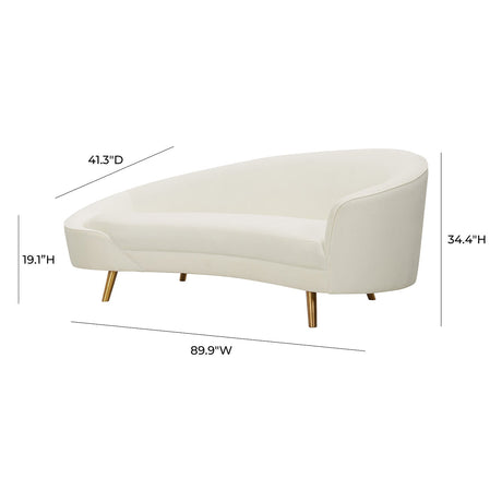 Tov Furniture Cleopatra Velvet Sofa