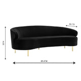 Tov Furniture Baila Velvet Sofa