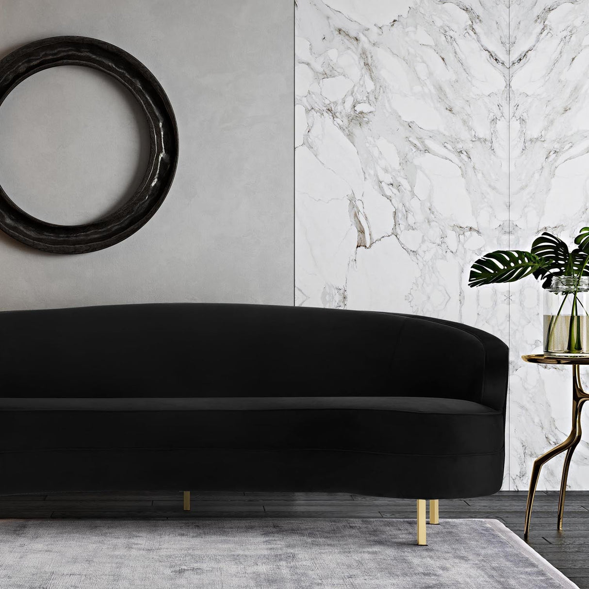 Tov Furniture Baila Velvet Sofa