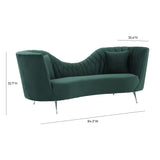 Tov Furniture Eva Velvet Sofa