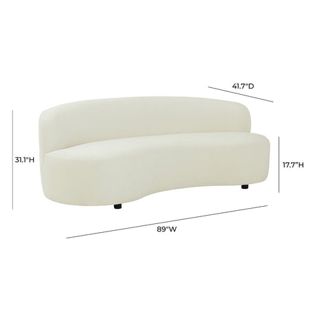 Tov Furniture Cannellini Velvet Sofa