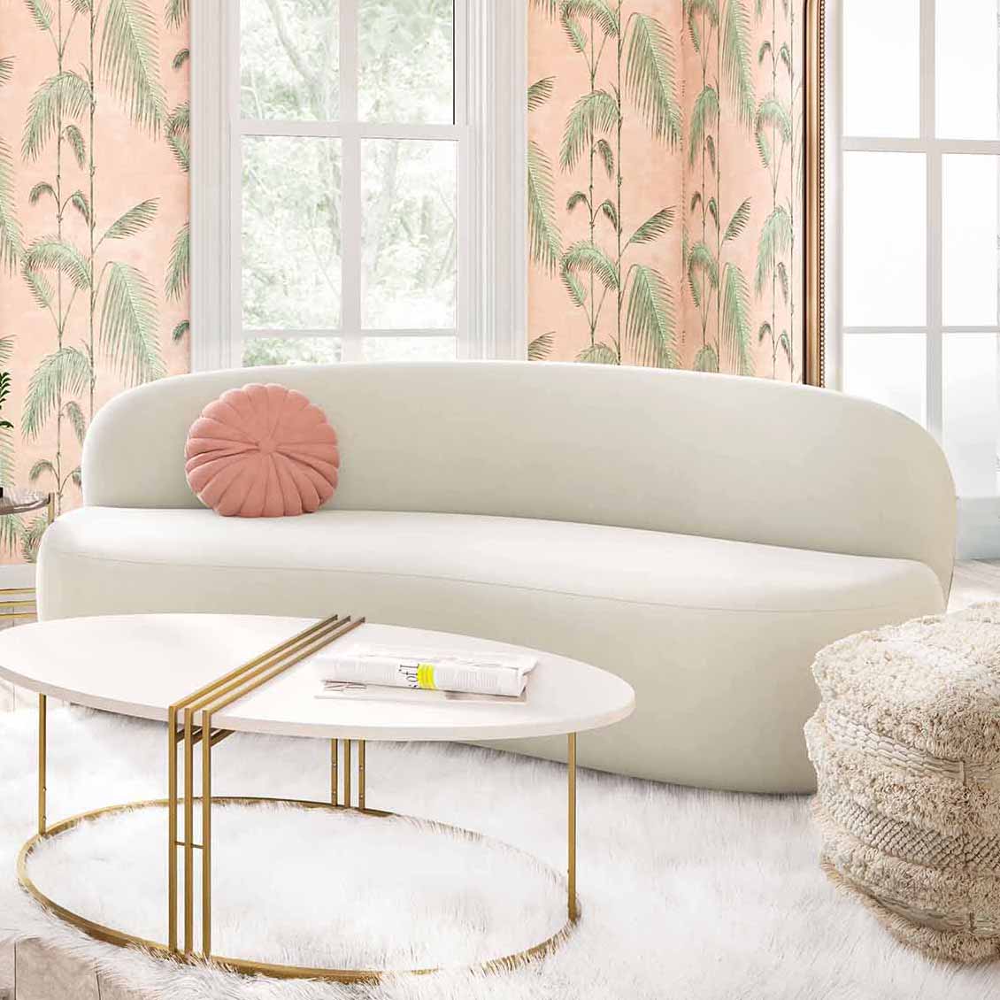 Tov Furniture Cannellini Velvet Sofa