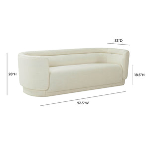 Tov Furniture Macie Cream Linen Sofa