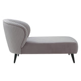 Tov Furniture Maliah Pleated Velvet Settee