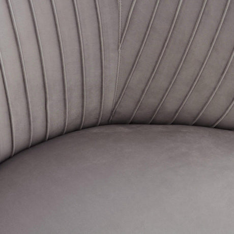 Tov Furniture Maliah Pleated Velvet Settee